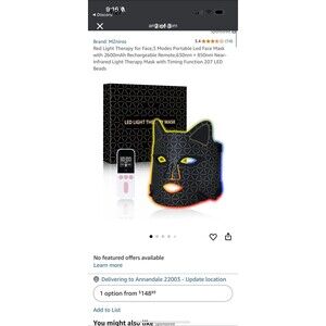 Red Light therapy face mask